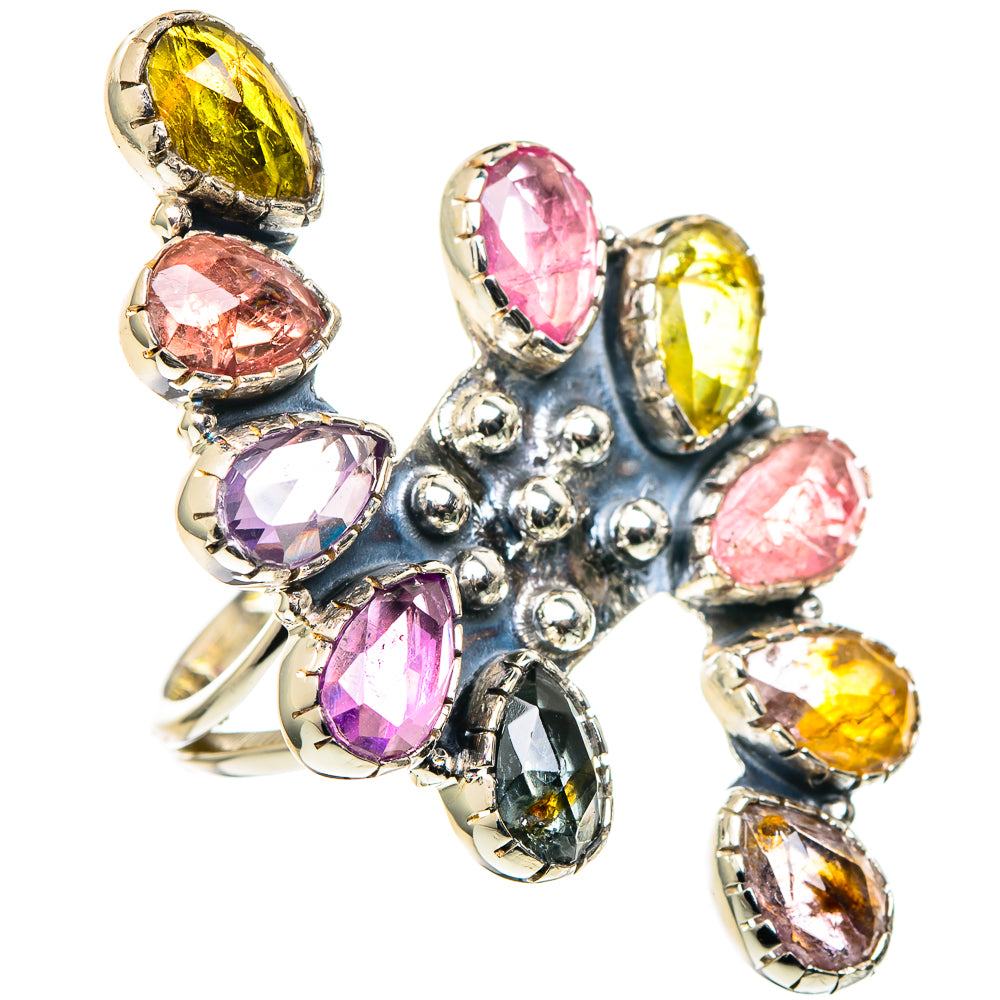 Rainbow Moonstone Rings handcrafted by Anasilvercos - RING96383