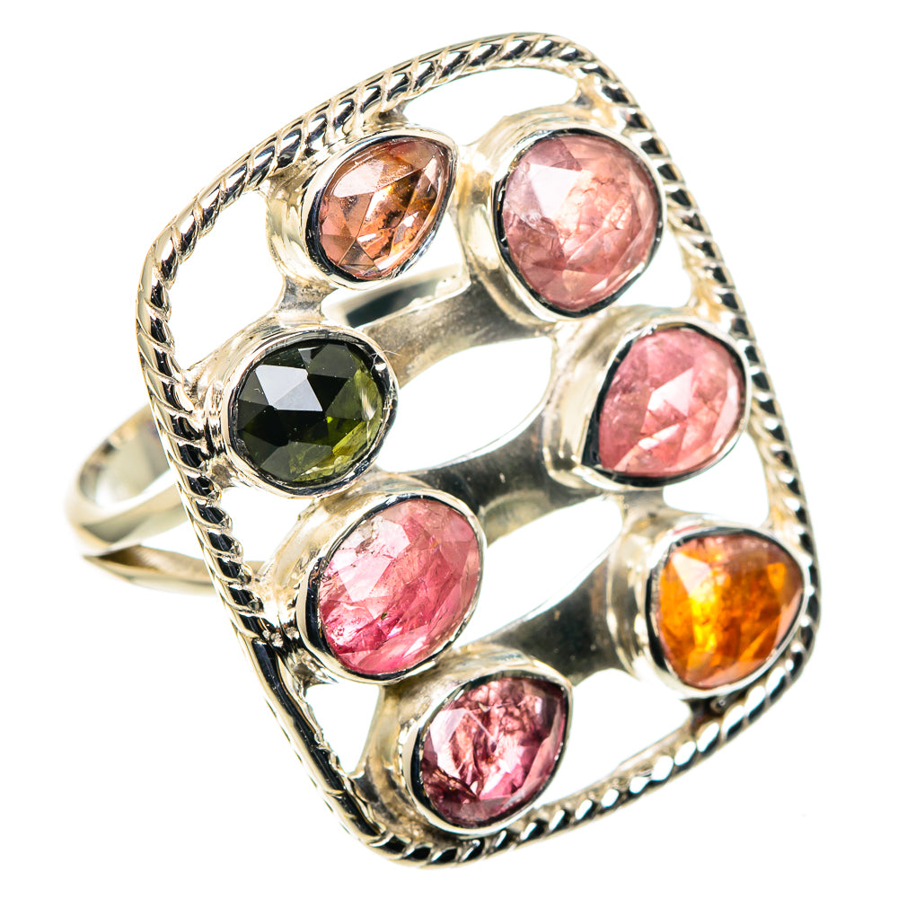 Rainbow Moonstone, Larimar Rings handcrafted by Anasilvercos - RING96385