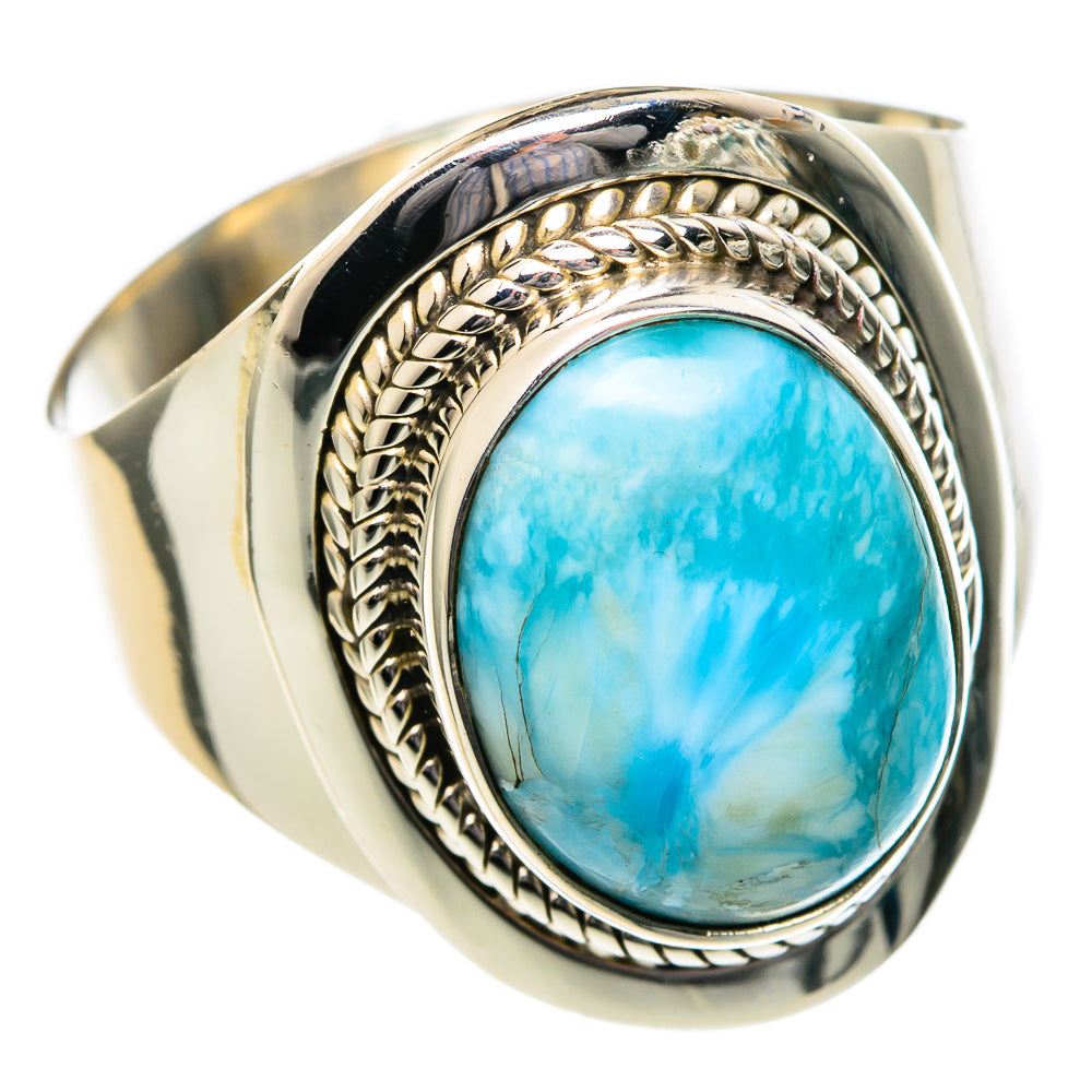 Larimar Rings handcrafted by Anasilvercos - RING96424