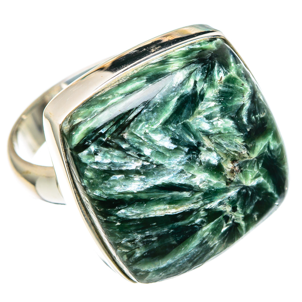 Seraphinite Rings handcrafted by Anasilvercos - RING96428