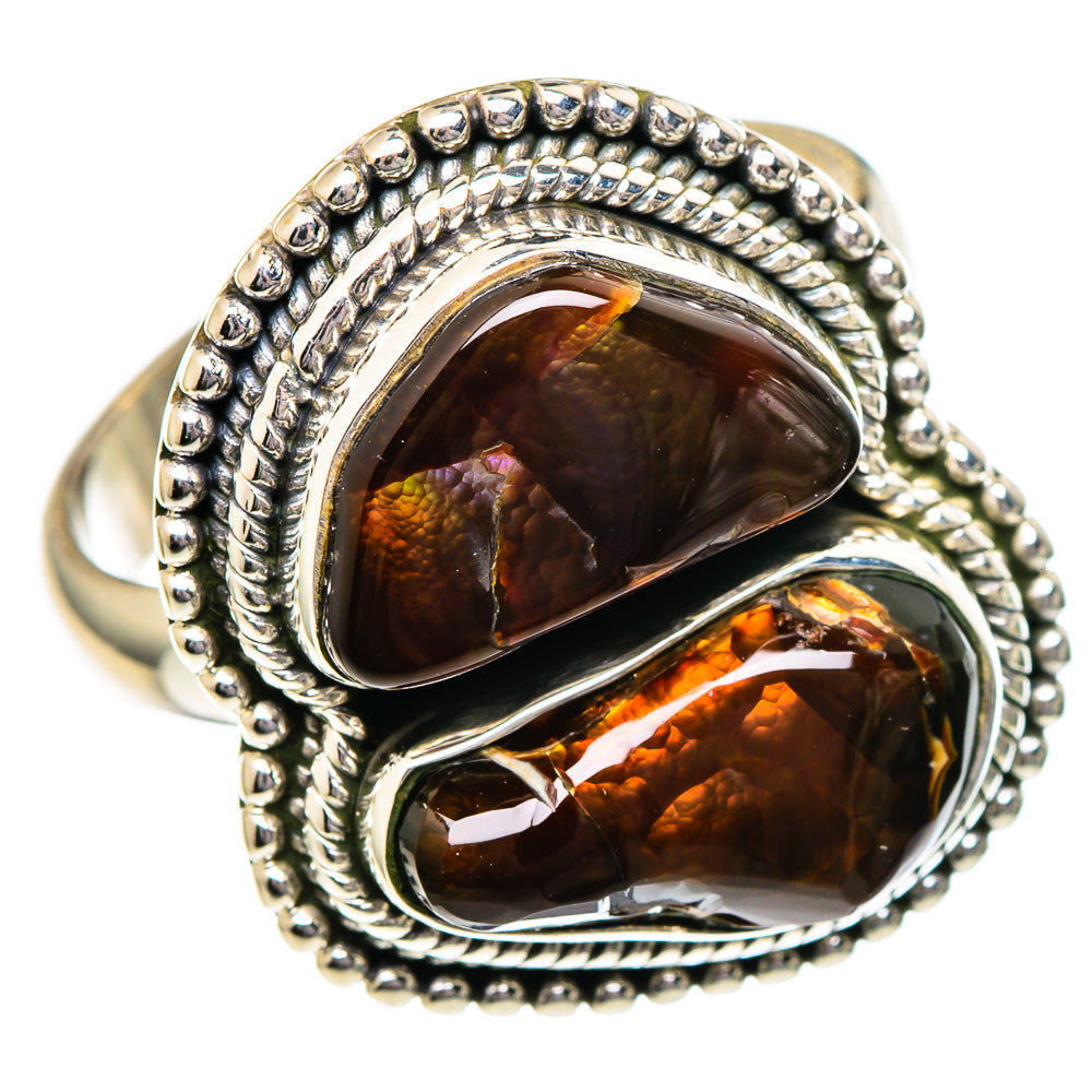 Mexican Fire Agate Rings handcrafted by Anasilvercos - RING96431
