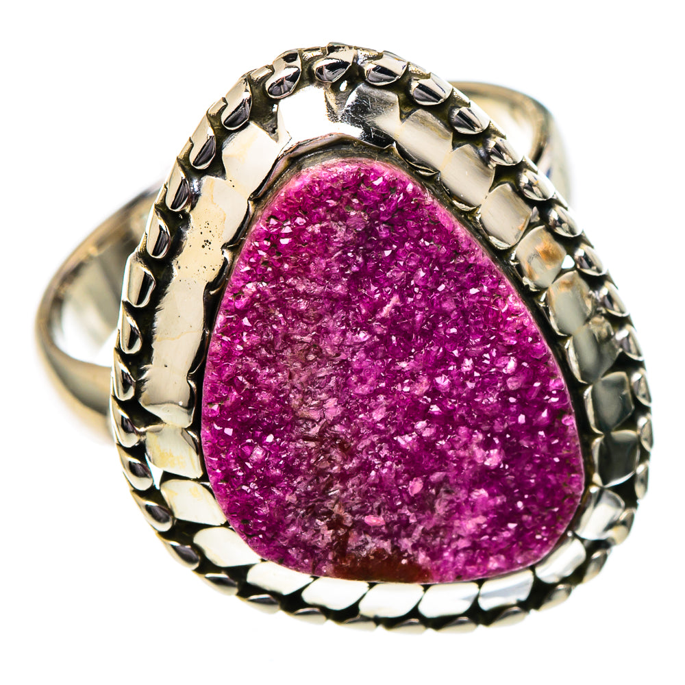 Cobalto Calcite Druzy Rings handcrafted by Anasilvercos - RING96435 - Photo 2