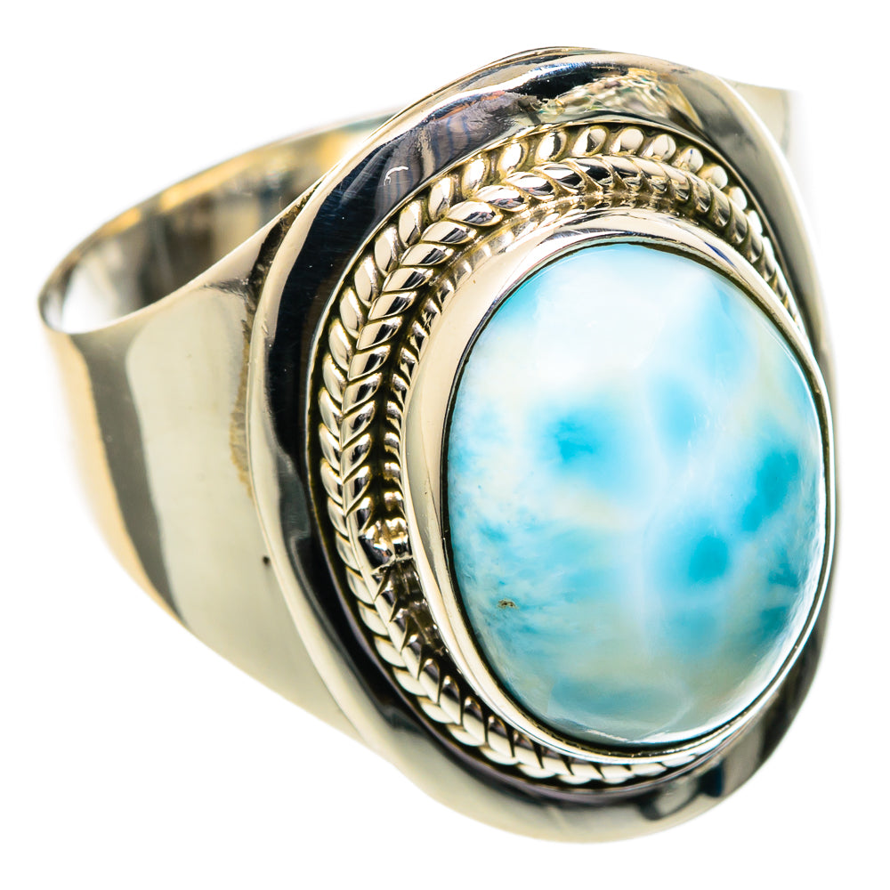 Larimar Rings handcrafted by Anasilvercos - RING96449