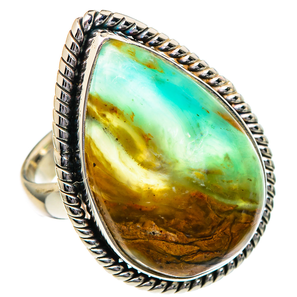 Peruvian Opal Rings handcrafted by Anasilvercos - RING96450