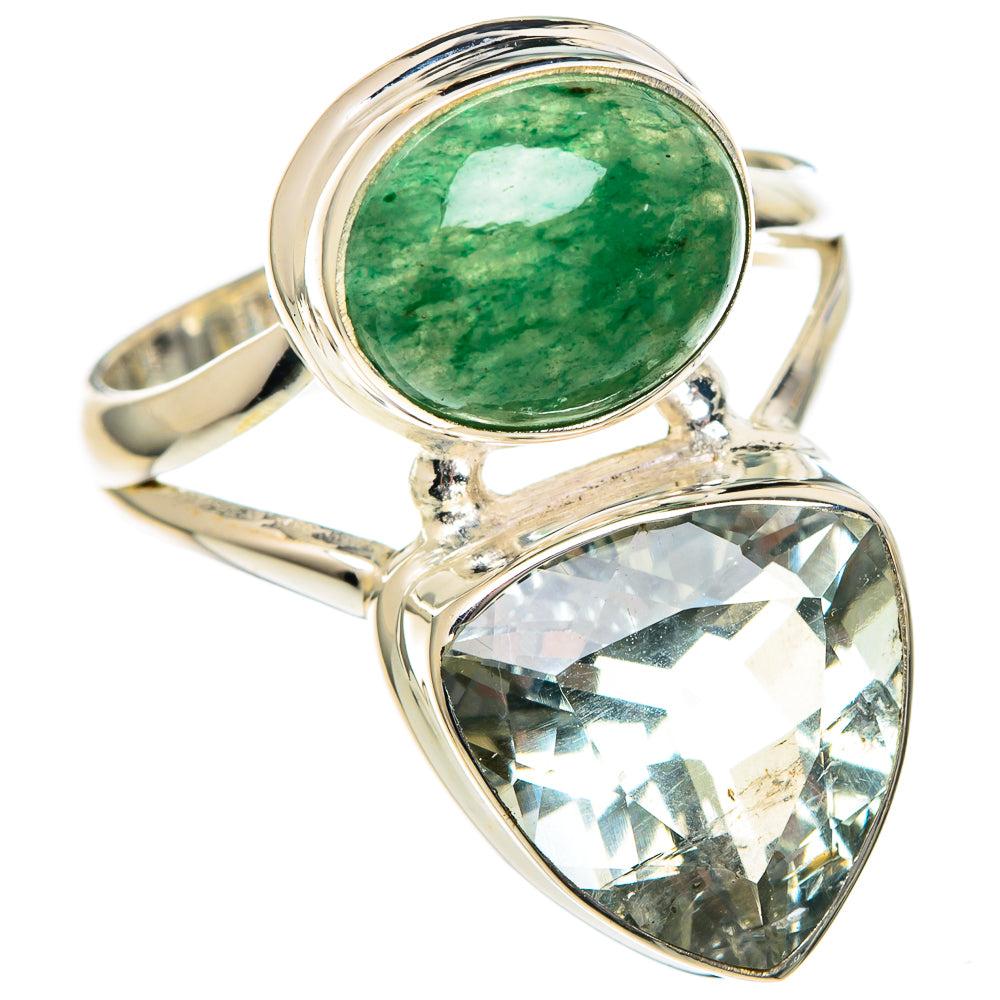 Green Amethyst Rings handcrafted by Anasilvercos - RING96451
