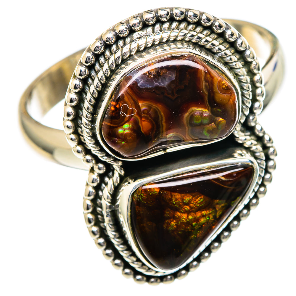 Mexican Fire Agate Rings handcrafted by Anasilvercos - RING96454
