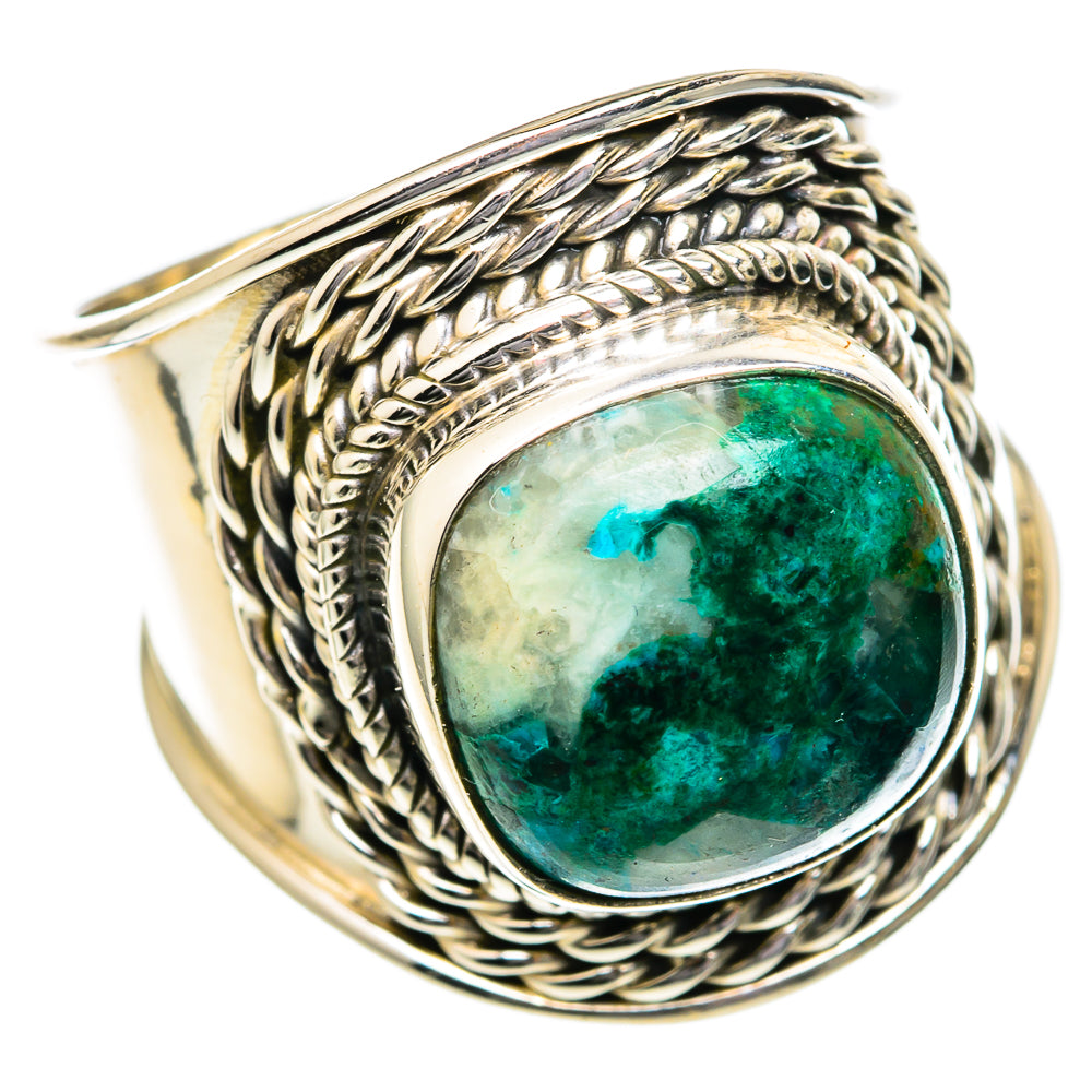 Chrysocolla Rings handcrafted by Anasilvercos - RING96470