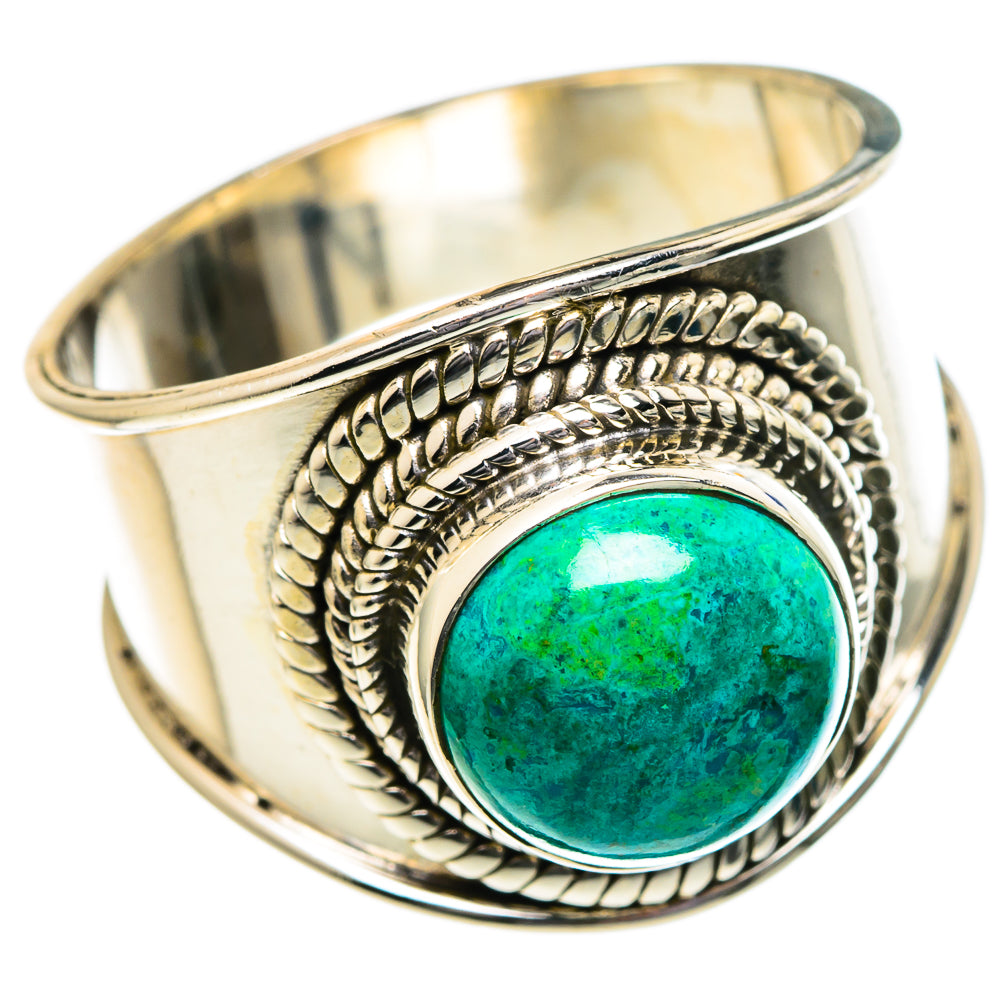 Chrysocolla Rings handcrafted by Anasilvercos - RING96489