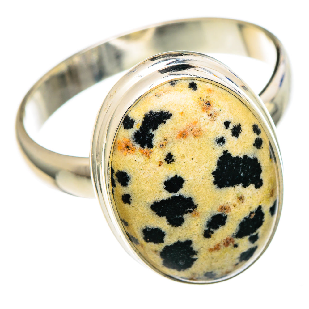 Dalmatian Jasper Rings handcrafted by Anasilvercos - RING96491