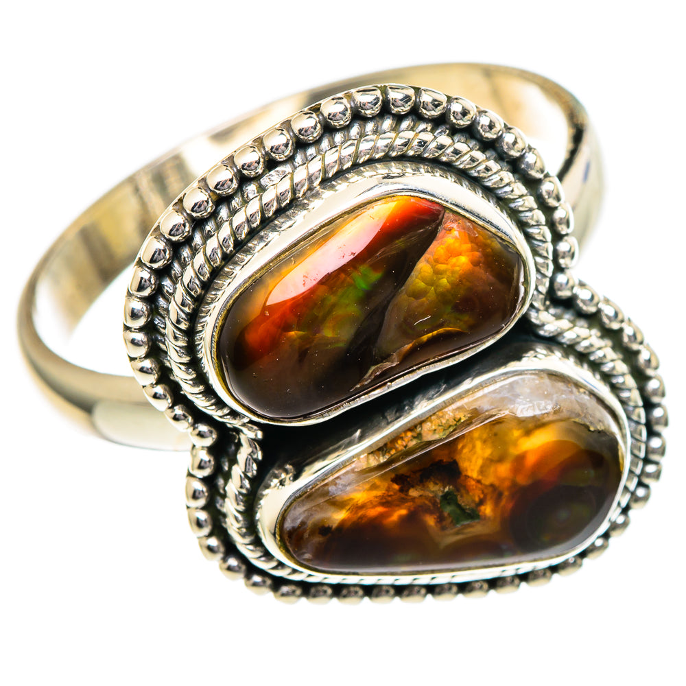 Mexican Fire Agate Rings handcrafted by Anasilvercos - RING96508