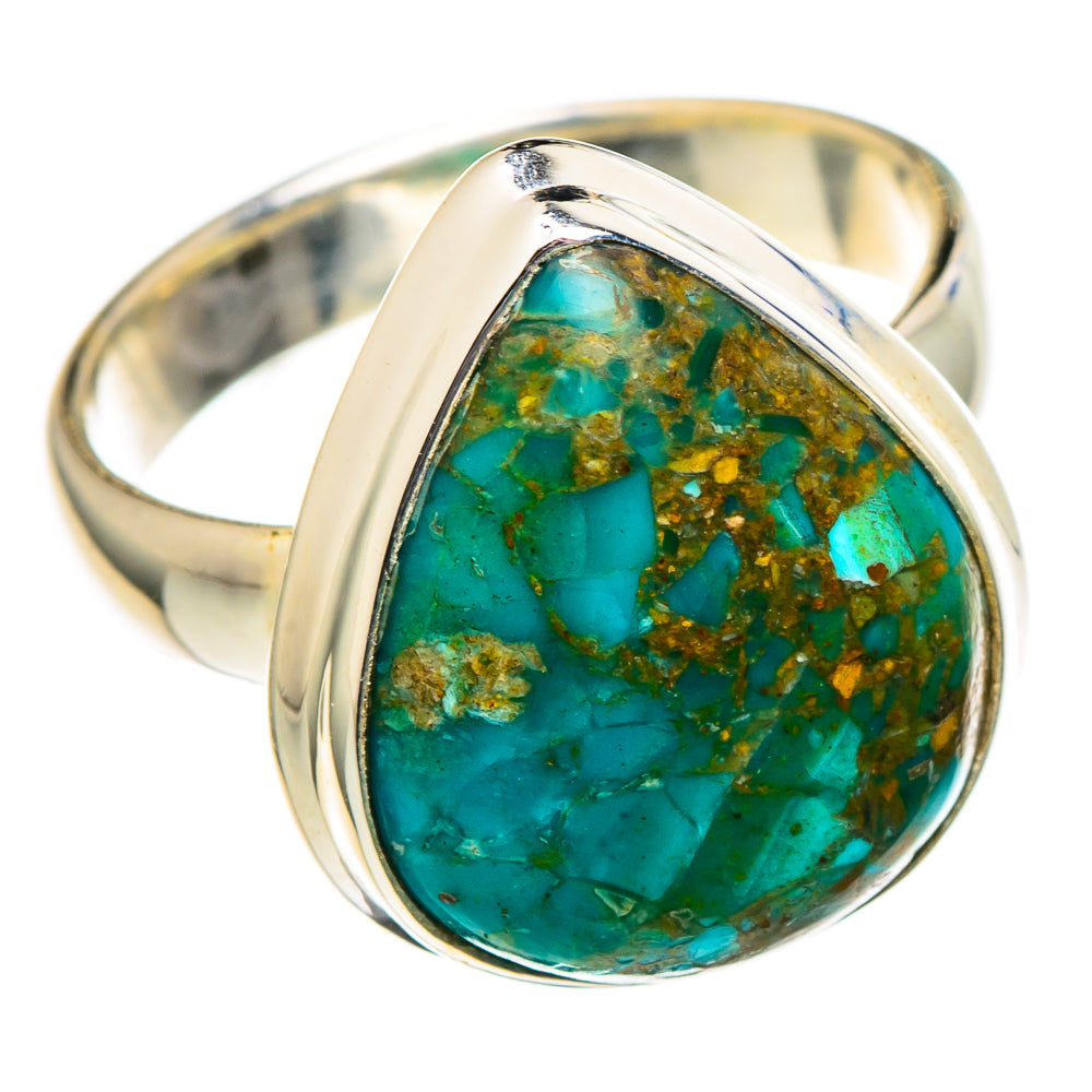 Chrysocolla Rings handcrafted by Anasilvercos - RING96521