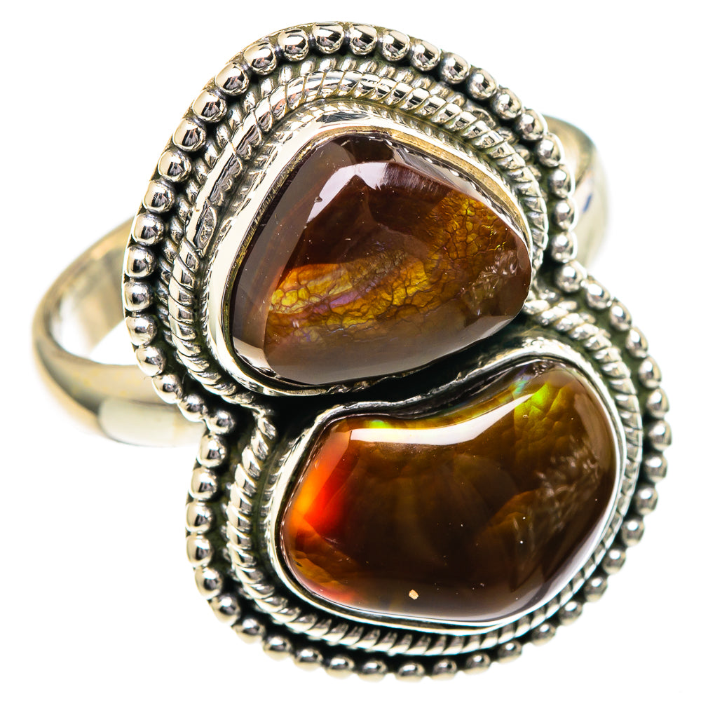 Mexican Fire Agate Rings handcrafted by Anasilvercos - RING96524