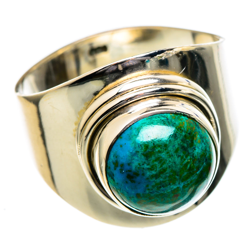 Chrysocolla Rings handcrafted by Anasilvercos - RING96535