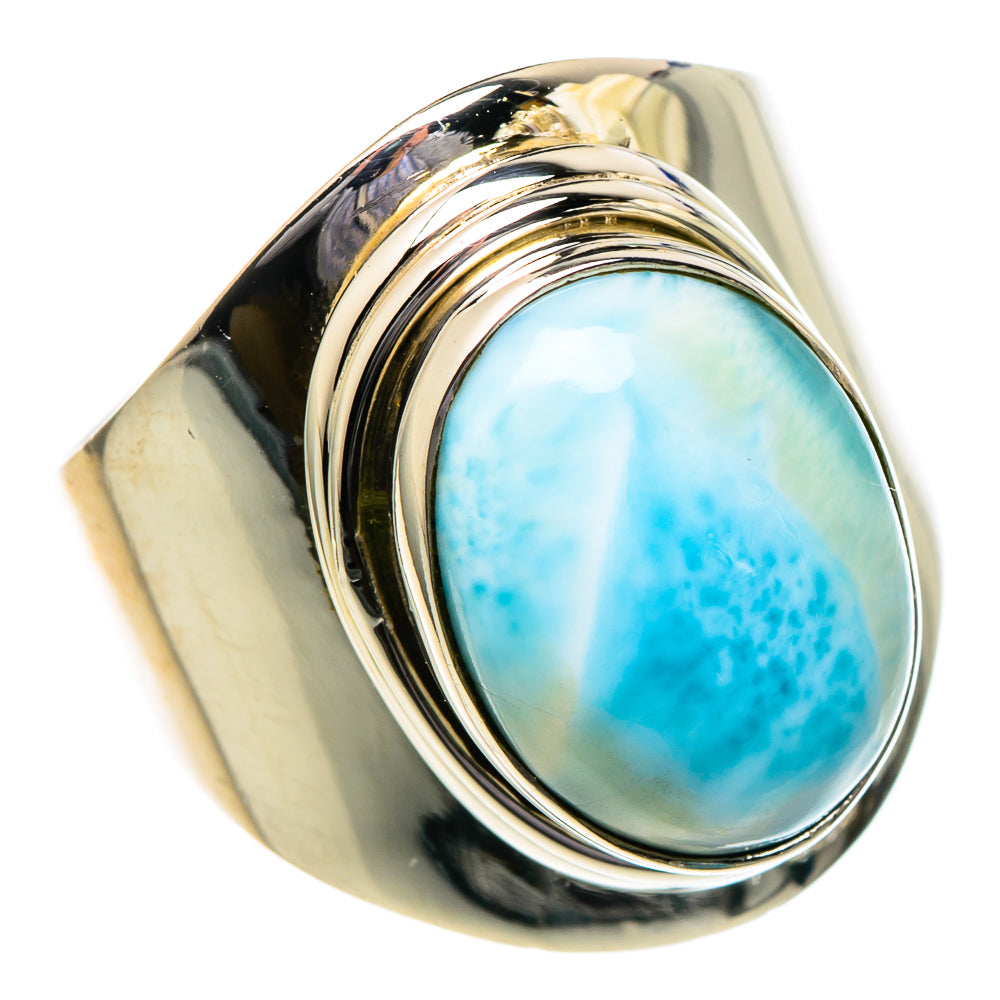 Larimar Rings handcrafted by Anasilvercos - RING96548