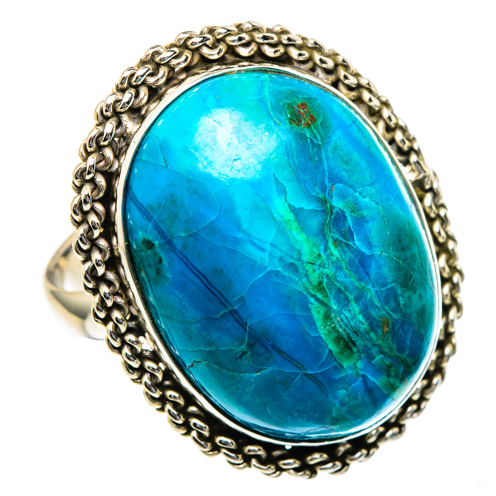 Chrysocolla Rings handcrafted by Anasilvercos - RING96577