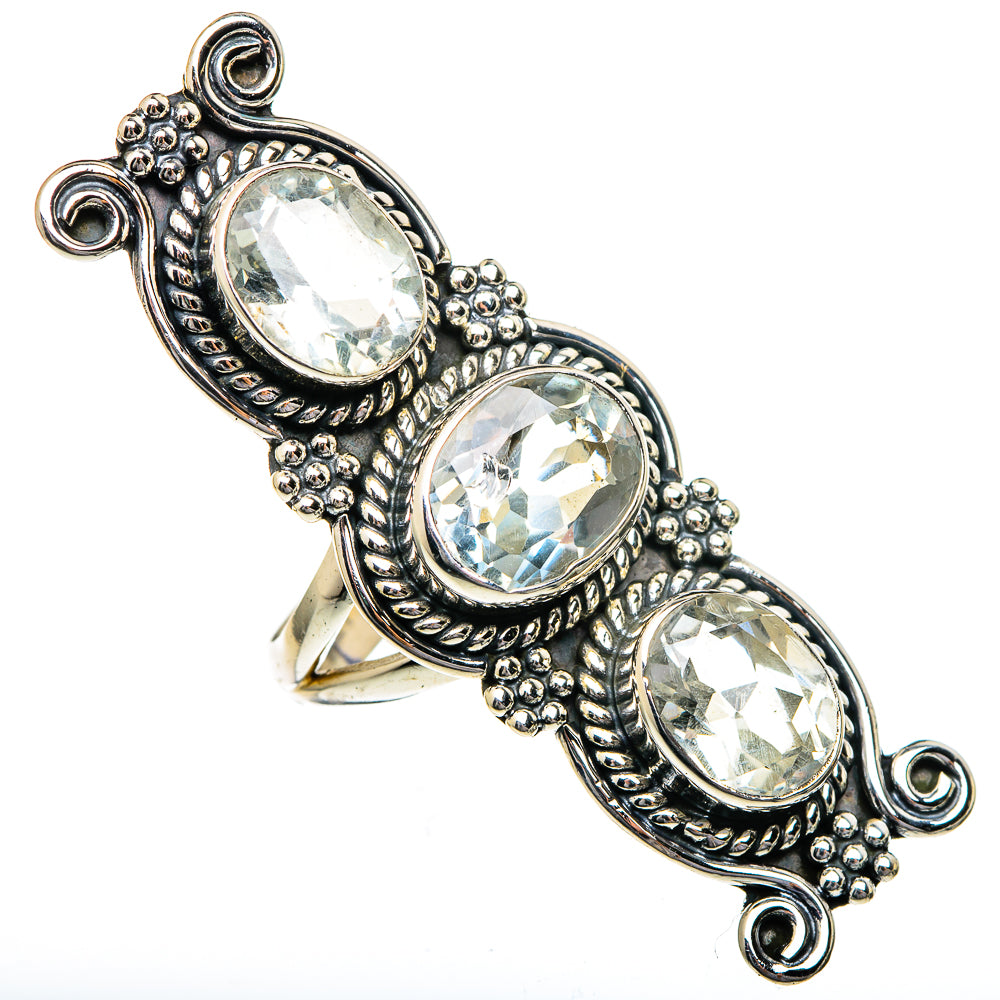 Green Amethyst Rings handcrafted by Anasilvercos - RING96585