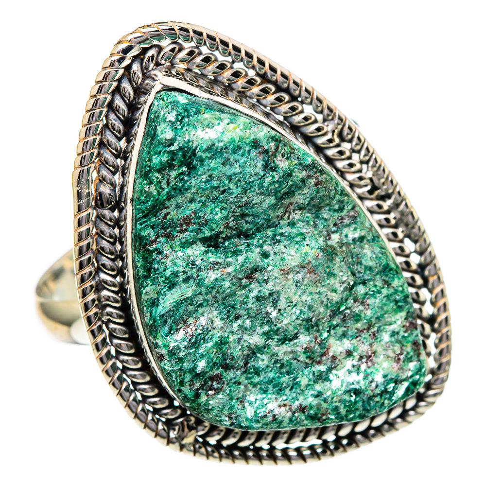 Green Fuchsite Rings handcrafted by Anasilvercos - RING96616 - Photo 2