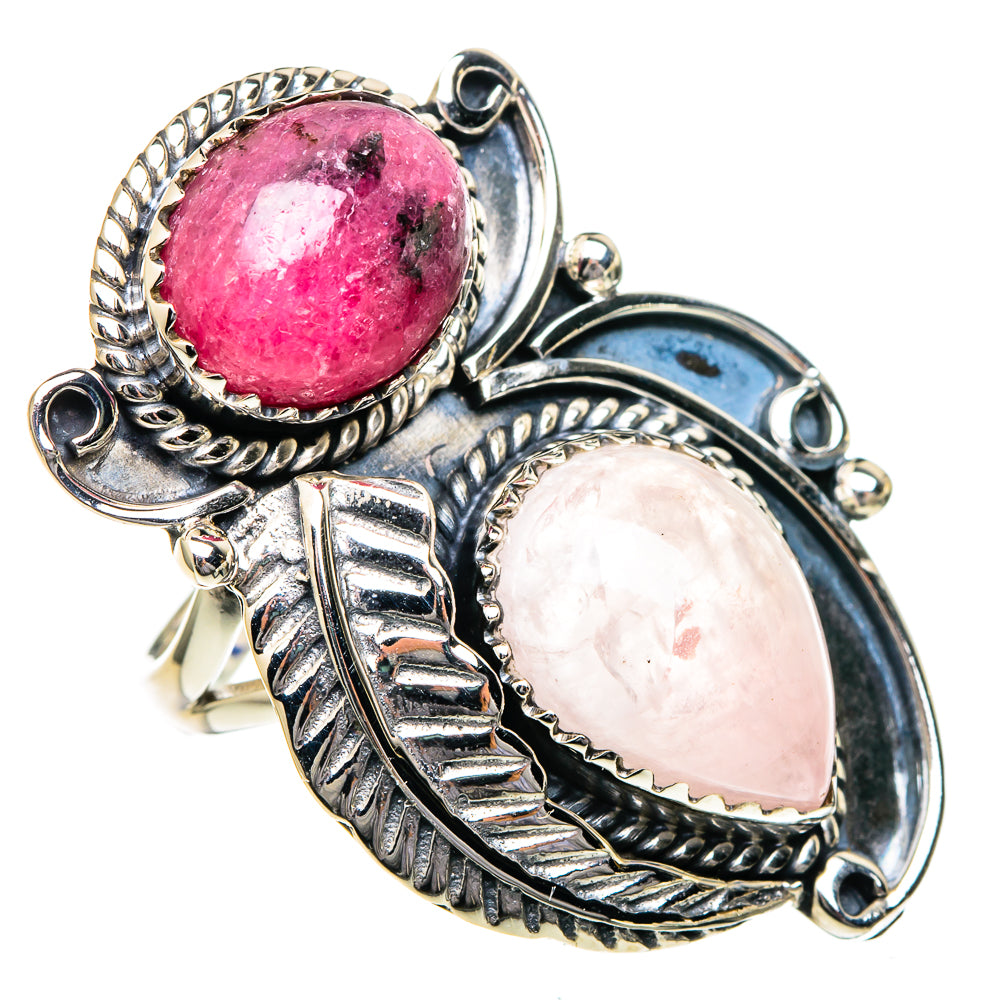 Rose Quartz Rings handcrafted by Anasilvercos - RING96629