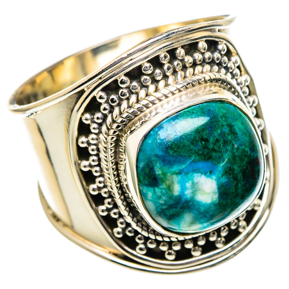 Chrysocolla Rings handcrafted by Anasilvercos - RING96637