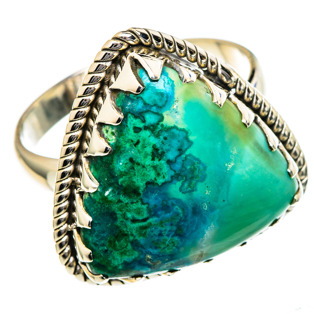 Chrysocolla Rings handcrafted by Anasilvercos - RING96638