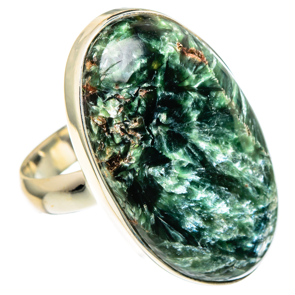 Seraphinite Rings handcrafted by Anasilvercos - RING96681