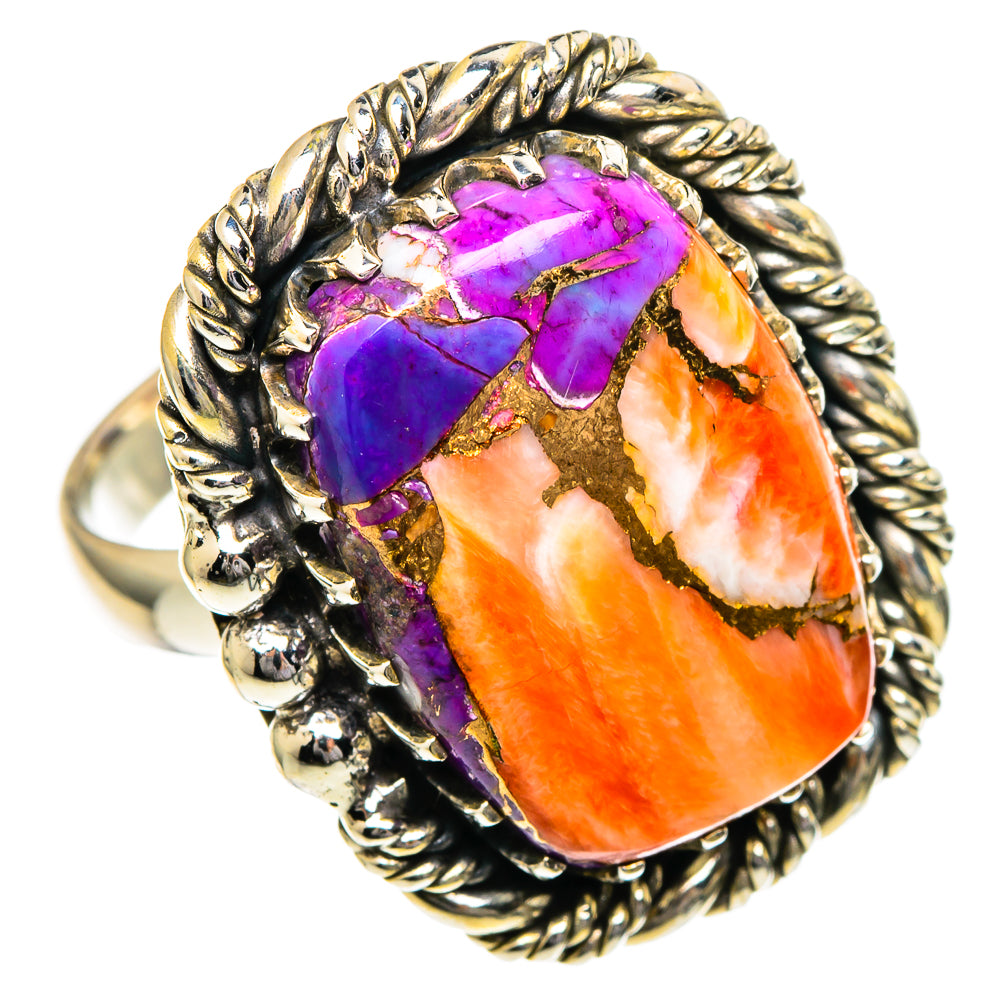Spiny Oyster Turquoise Rings handcrafted by Anasilvercos - RING96722
