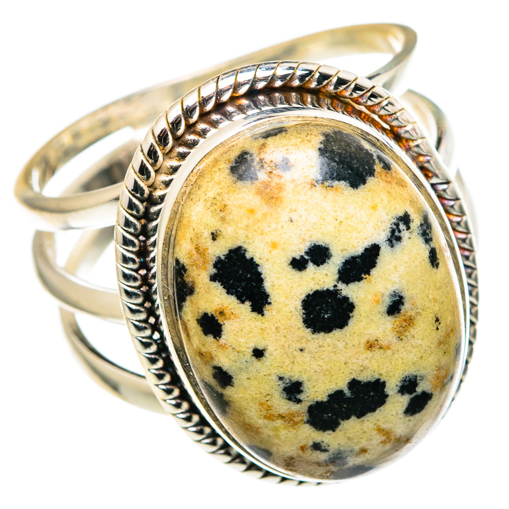 Dalmatian Jasper Rings handcrafted by Anasilvercos - RING96730 - Photo 2
