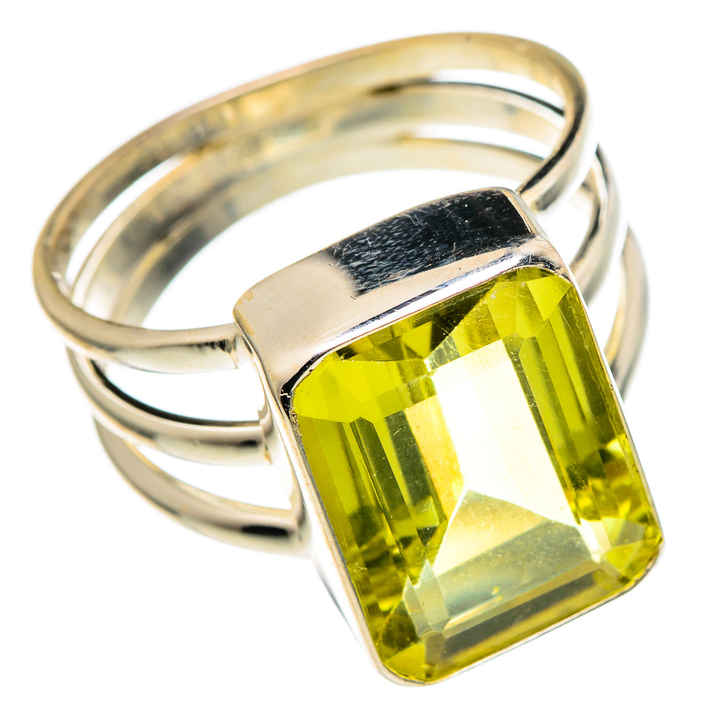 Lemon Quartz Rings handcrafted by Anasilvercos - RING96751