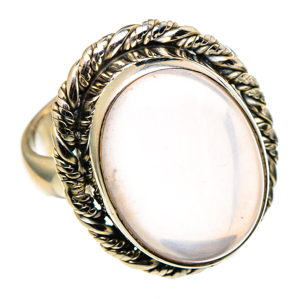 Rose Quartz Rings handcrafted by Anasilvercos - RING96765