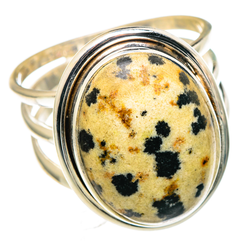 Dalmatian Jasper Rings handcrafted by Anasilvercos - RING96789 - Photo 2