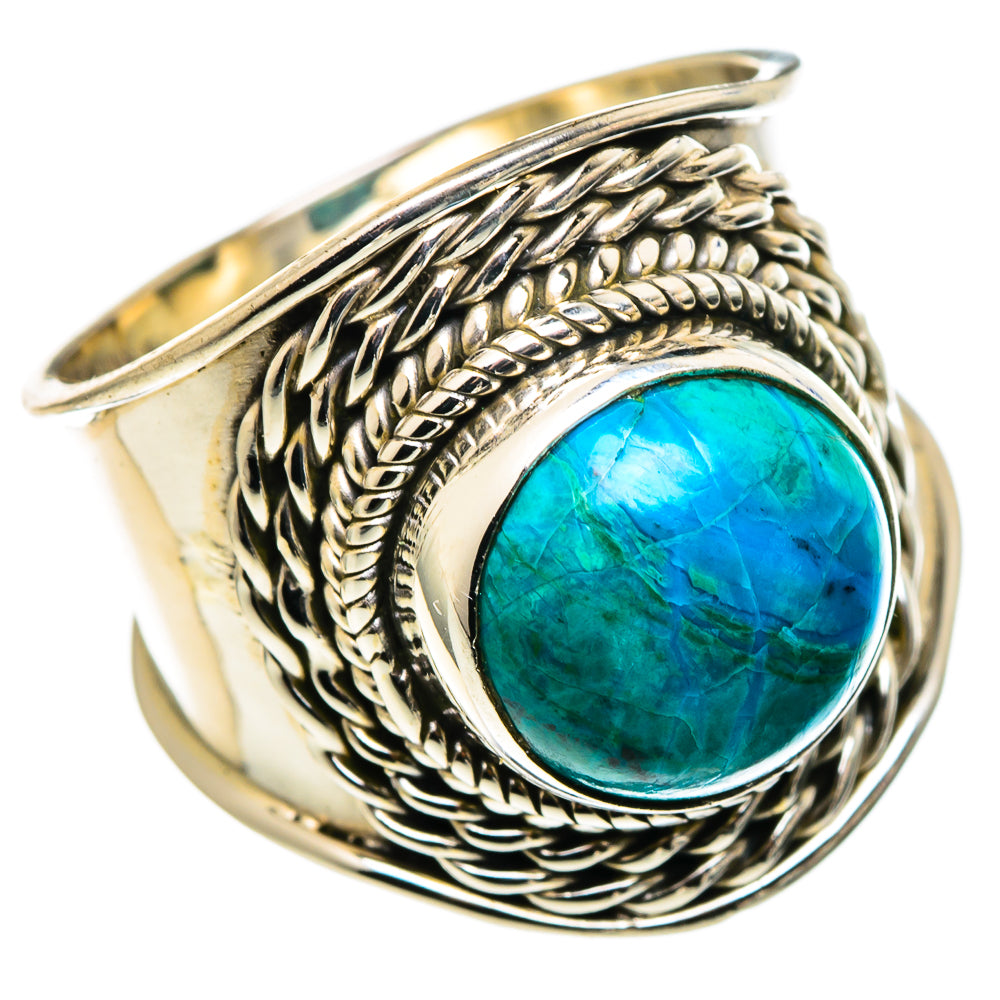 Chrysocolla Rings handcrafted by Anasilvercos - RING96810