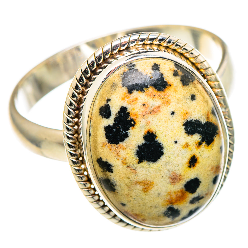 Dalmatian Jasper Rings handcrafted by Anasilvercos - RING96817