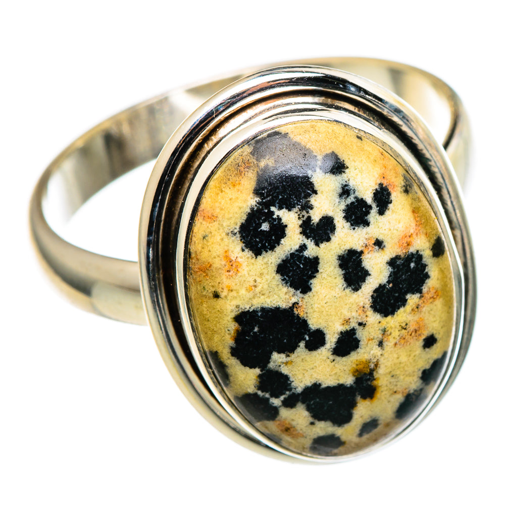 Dalmatian Jasper Rings handcrafted by Anasilvercos - RING96818