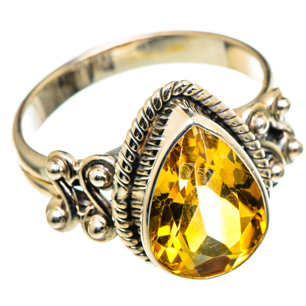 Citrine Rings handcrafted by Anasilvercos - RING96819