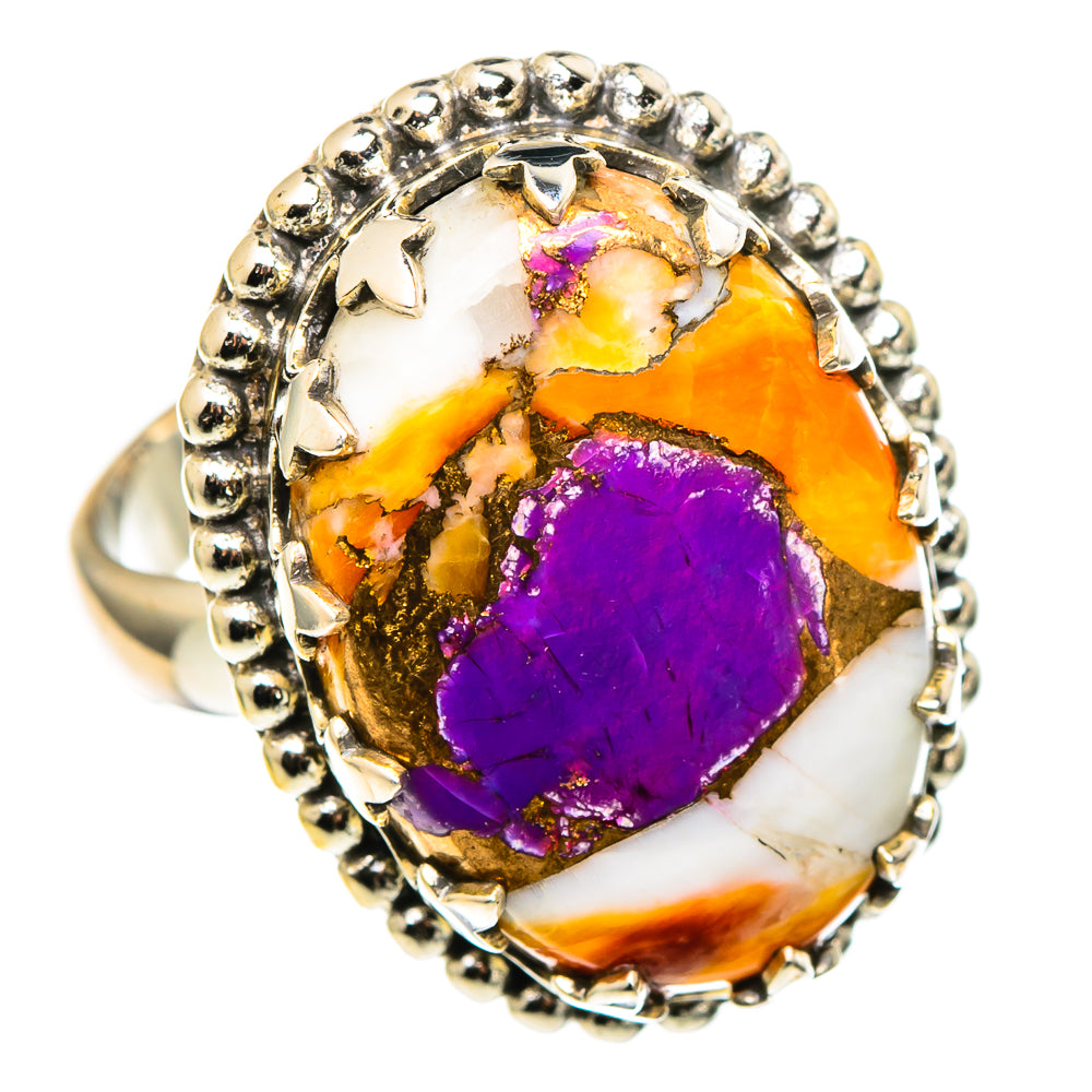 Spiny Oyster Turquoise Rings handcrafted by Anasilvercos - RING96834