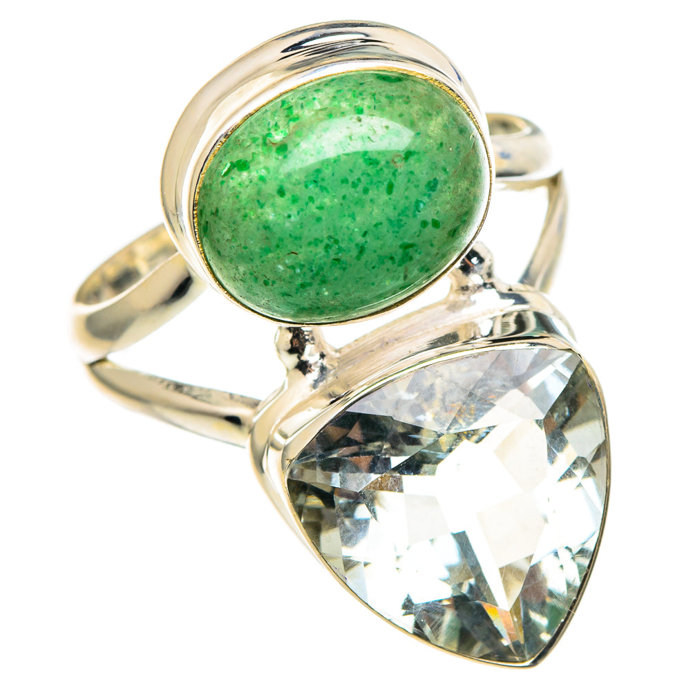 Green Amethyst Rings handcrafted by Anasilvercos - RING96868