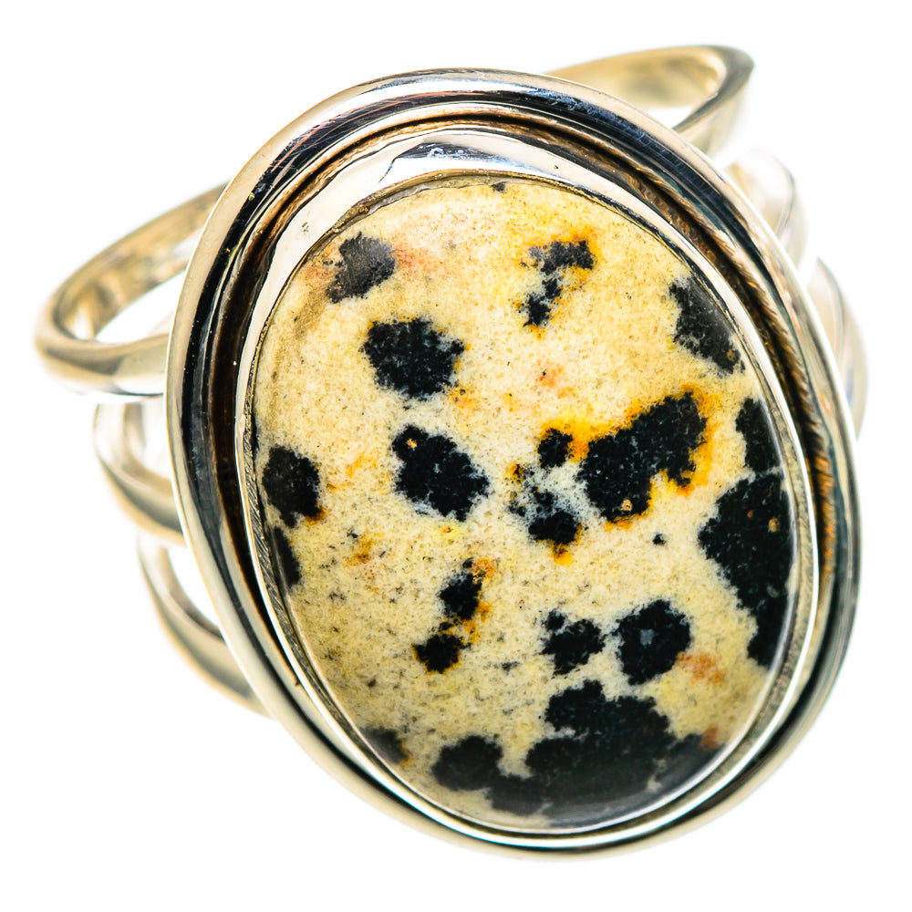 Dalmatian Jasper Rings handcrafted by Anasilvercos - RING96892