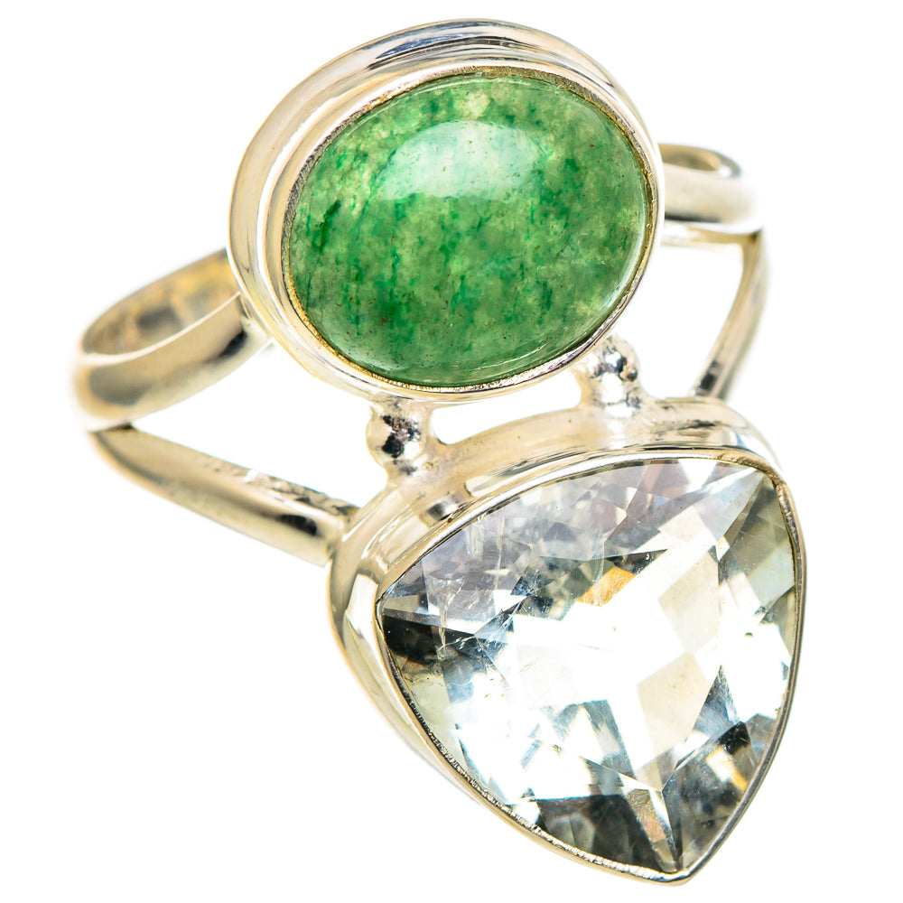 Green Amethyst Rings handcrafted by Anasilvercos - RING96908