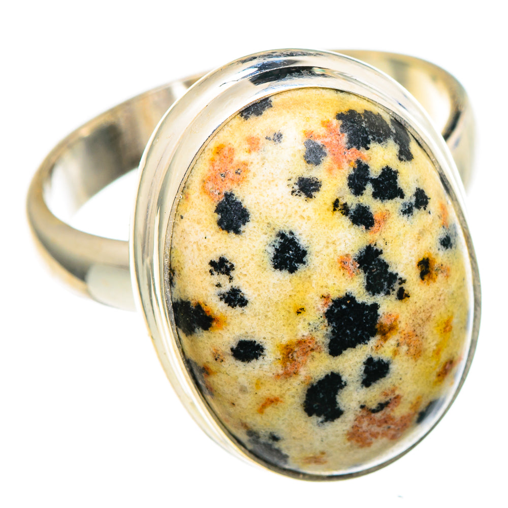 Dalmatian Jasper Rings handcrafted by Anasilvercos - RING96910