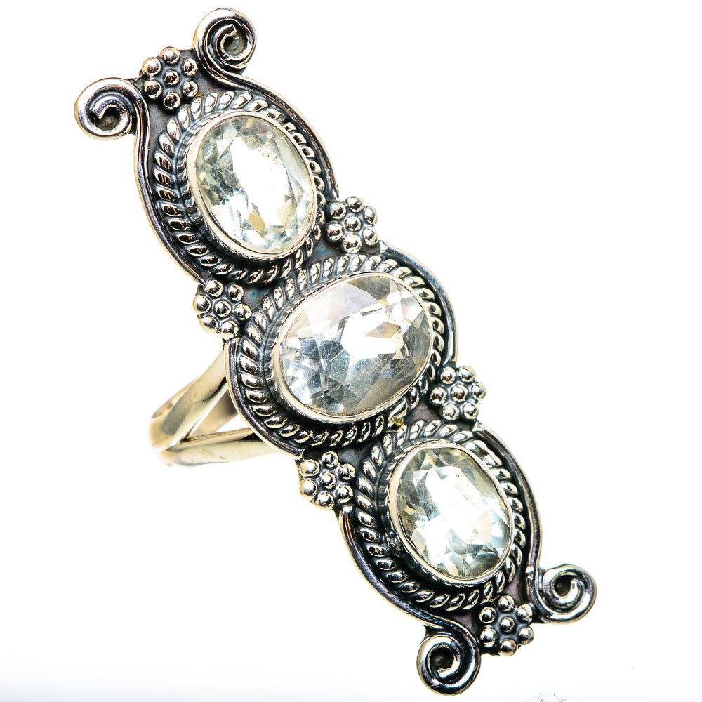 Green Amethyst Rings handcrafted by Anasilvercos - RING96932