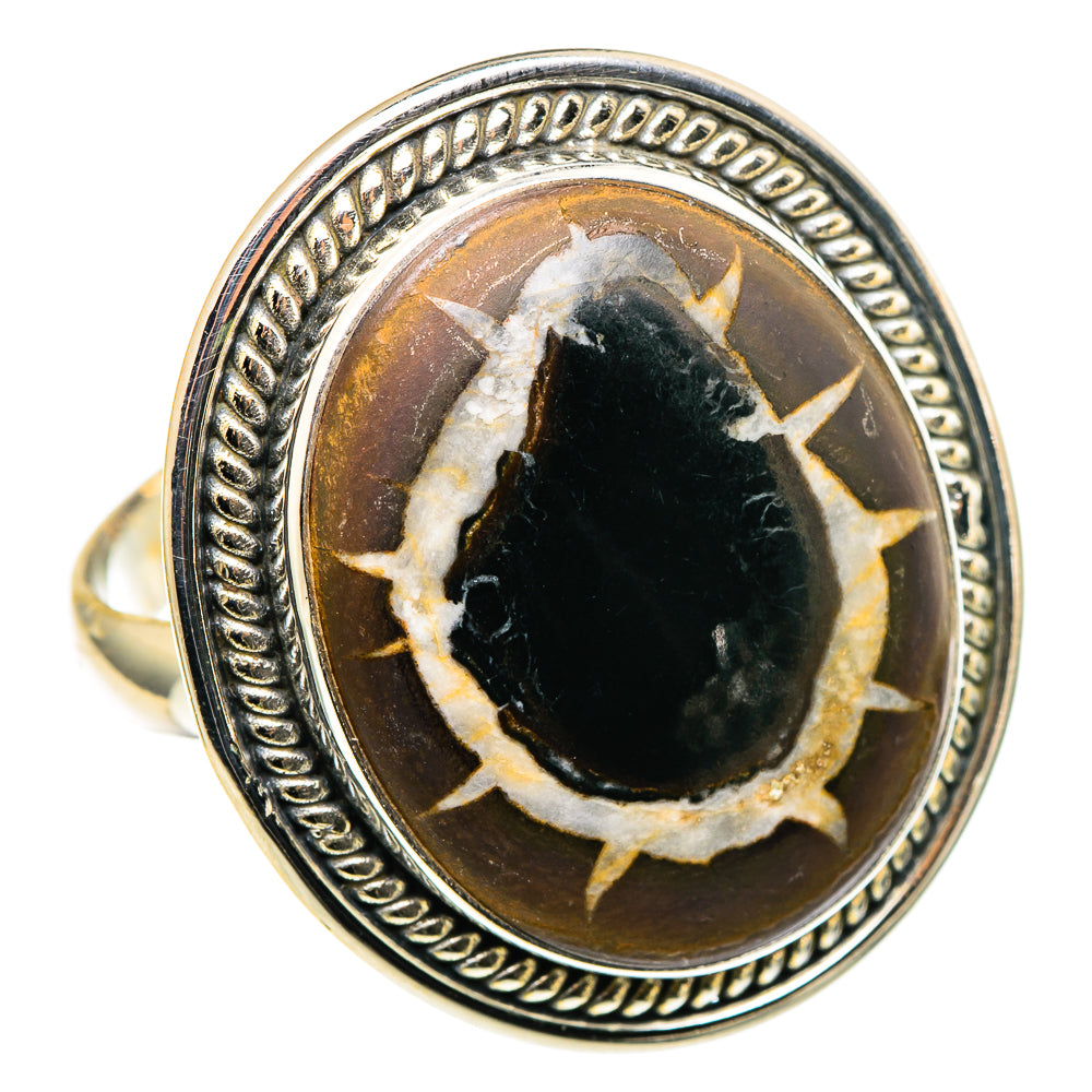 Septarian Geode Rings handcrafted by Anasilvercos - RING96938