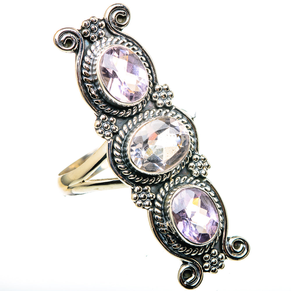 Kunzite Rings handcrafted by Anasilvercos - RING96985