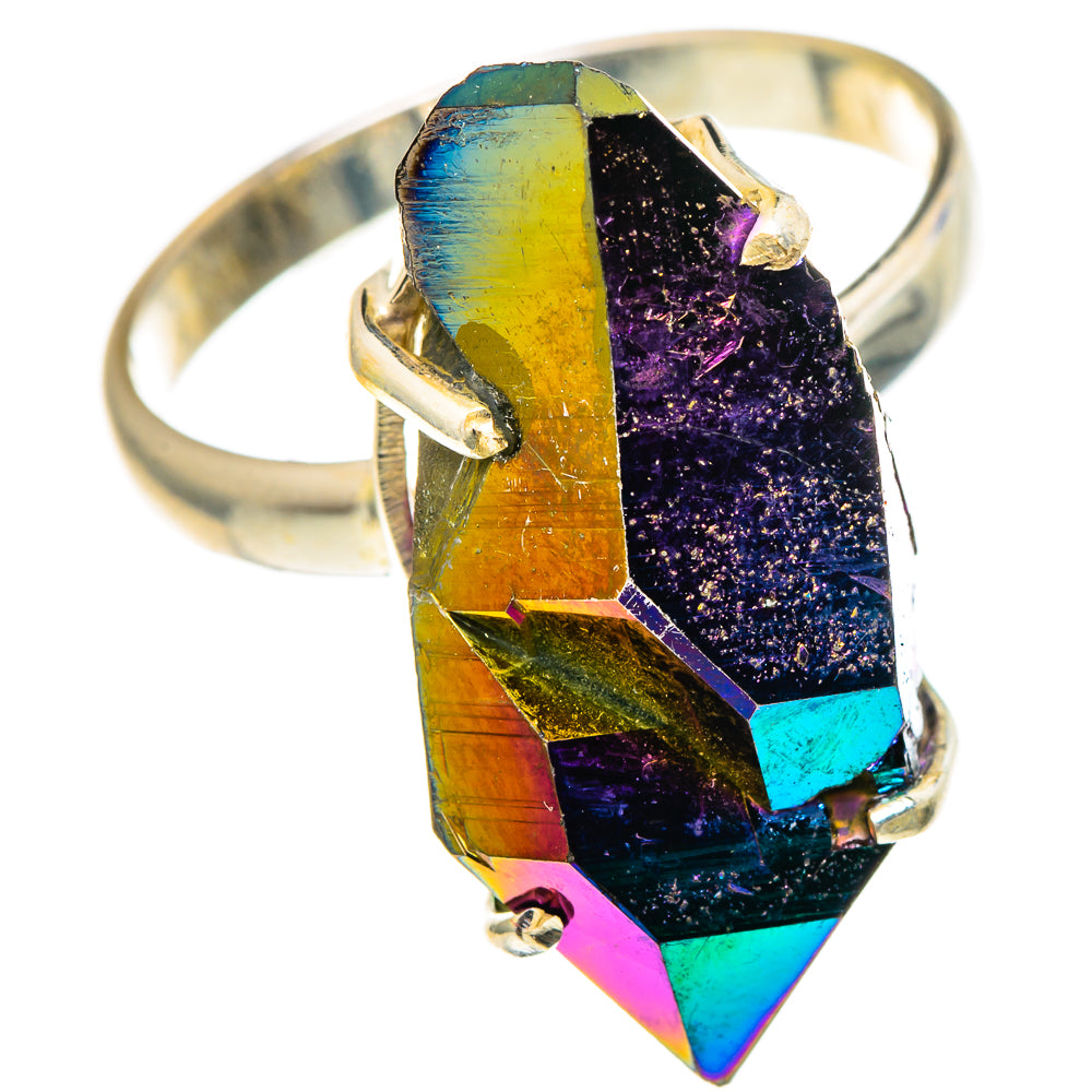 Titanium Sunshine Druzy Rings handcrafted by Anasilvercos - RING96995