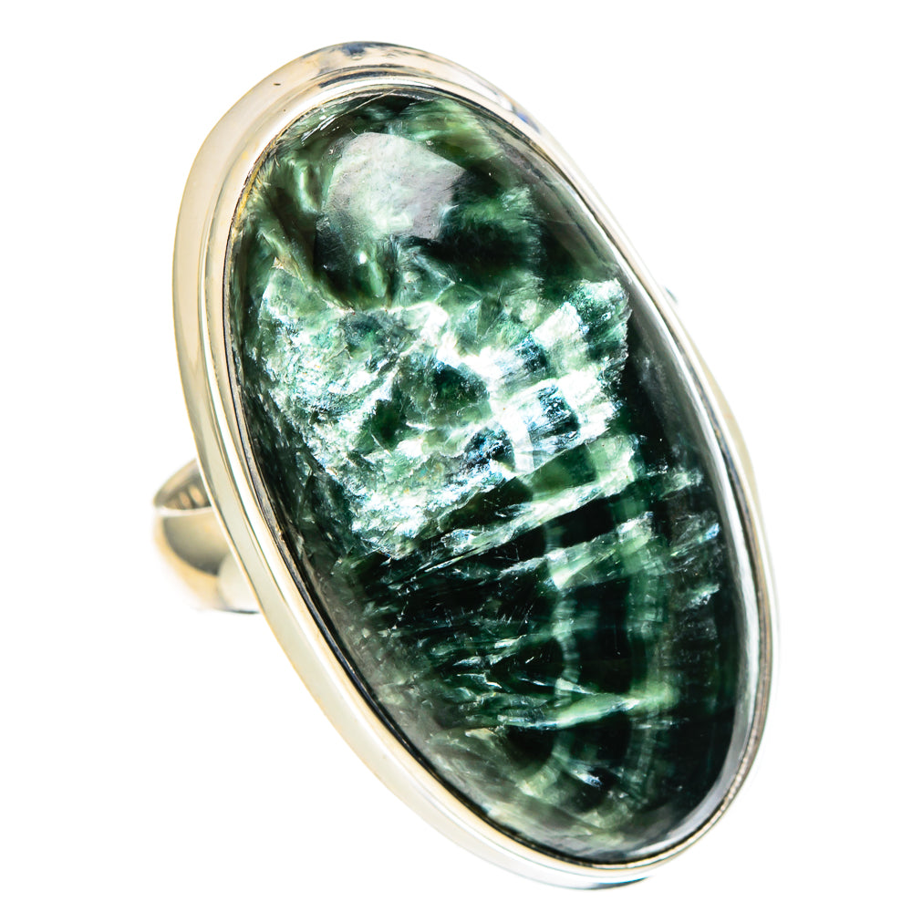 Seraphinite Rings handcrafted by Anasilvercos - RING97001