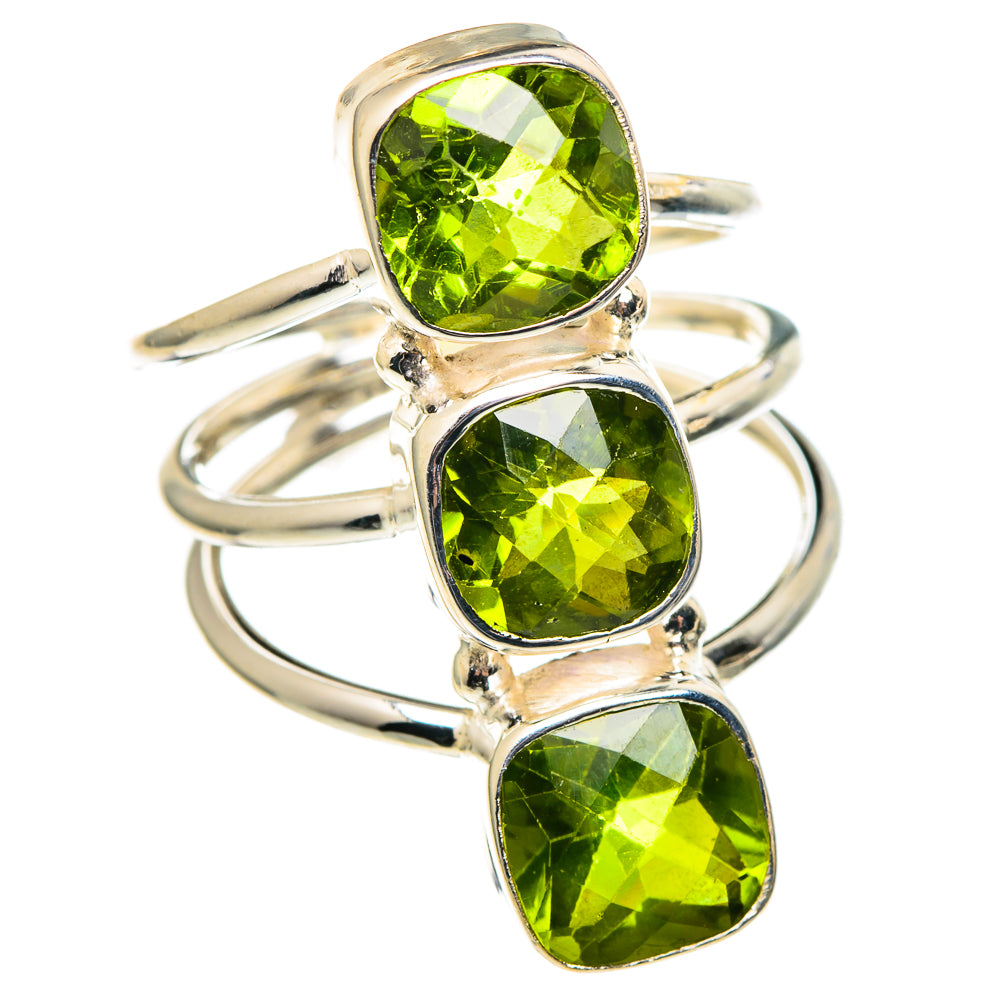 Peridot Rings handcrafted by Anasilvercos - RING97002