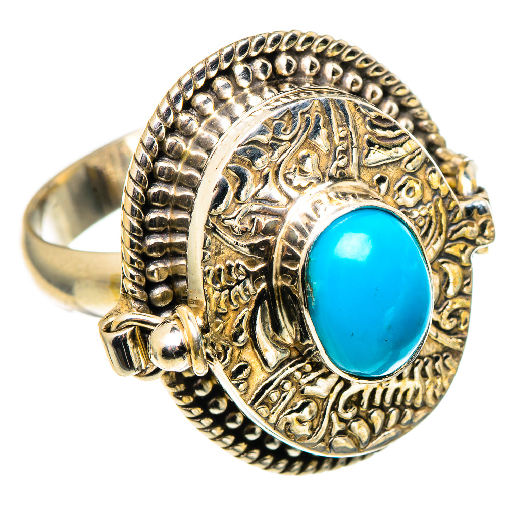 Tibetan Turquoise Rings handcrafted by Anasilvercos - RING97019