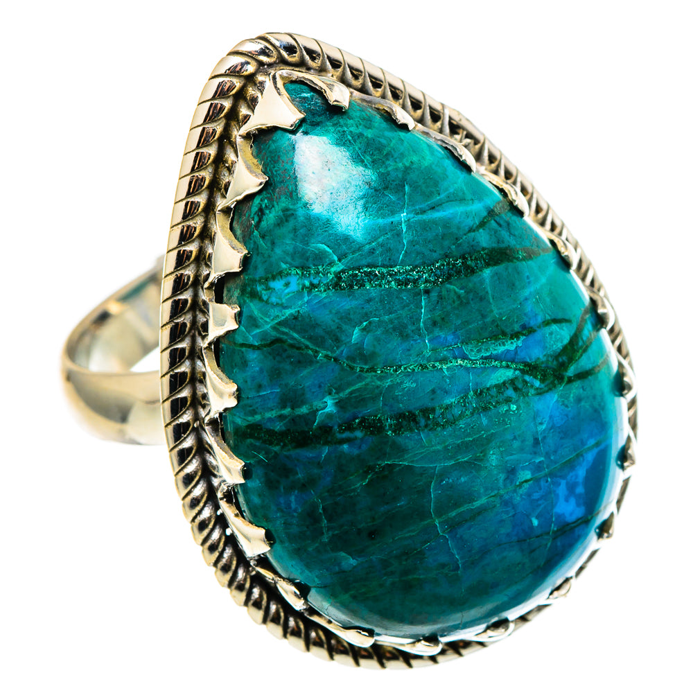 Chrysocolla Rings handcrafted by Anasilvercos - RING97021 - Photo 2
