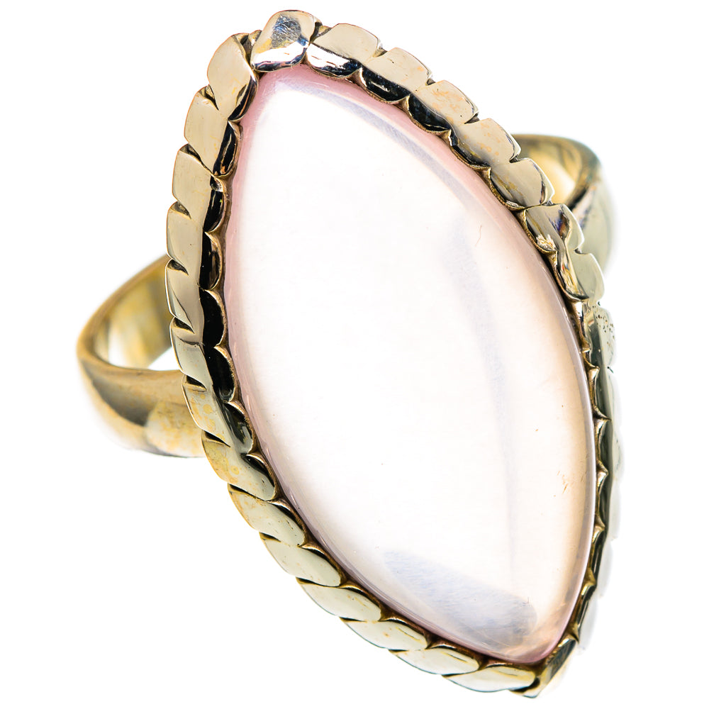 Rose Quartz Rings handcrafted by Anasilvercos - RING97169