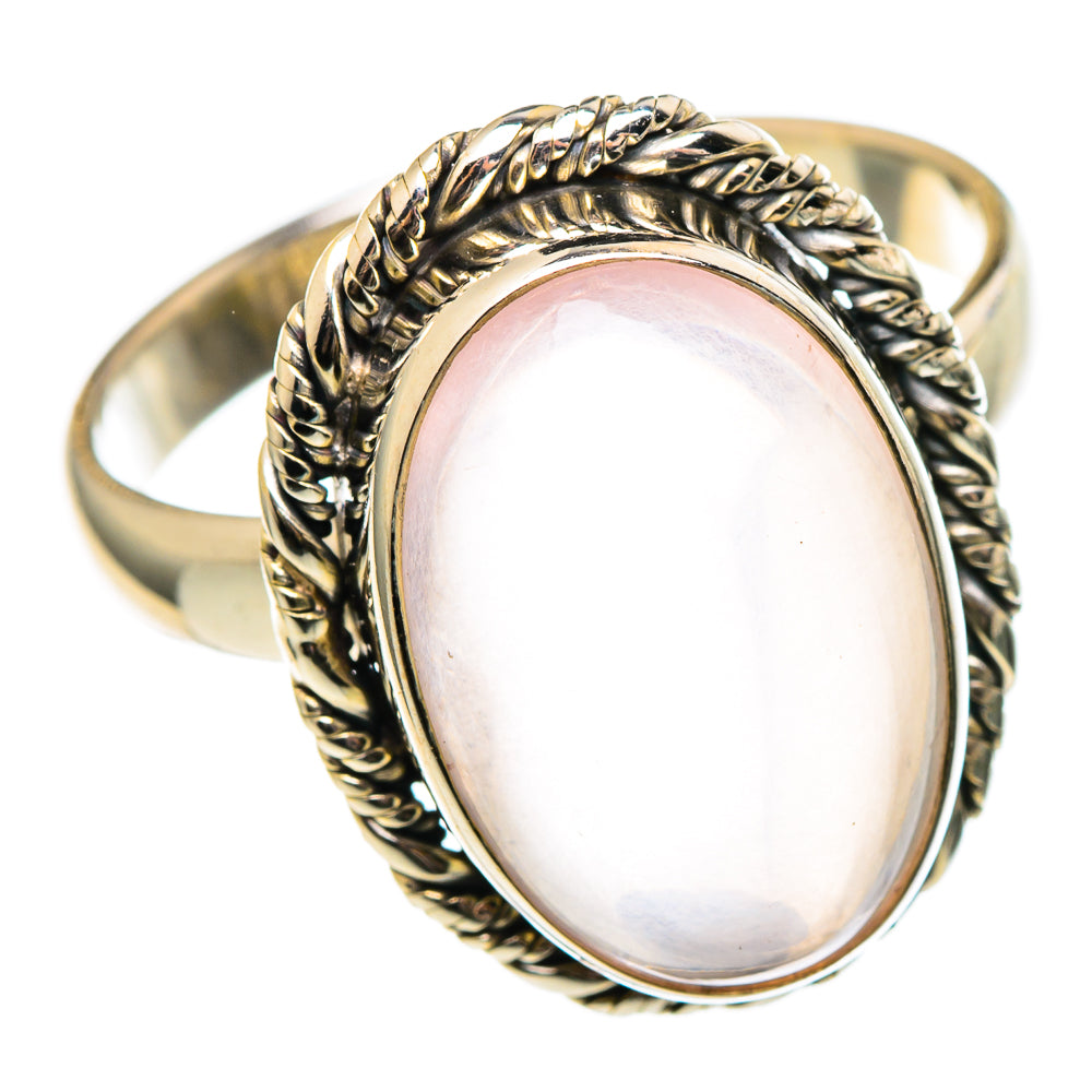 Rose Quartz Rings handcrafted by Anasilvercos - RING97170
