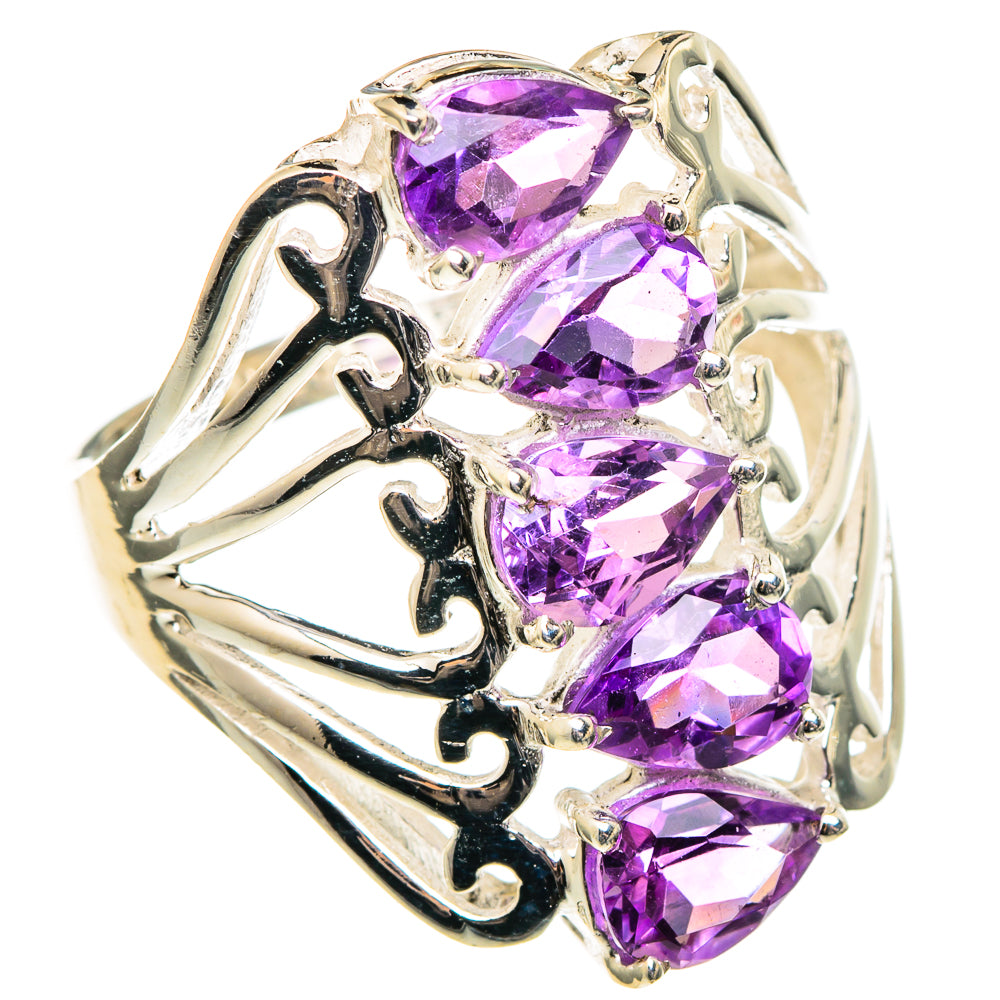 Amethyst Rings handcrafted by Anasilvercos - RING97173
